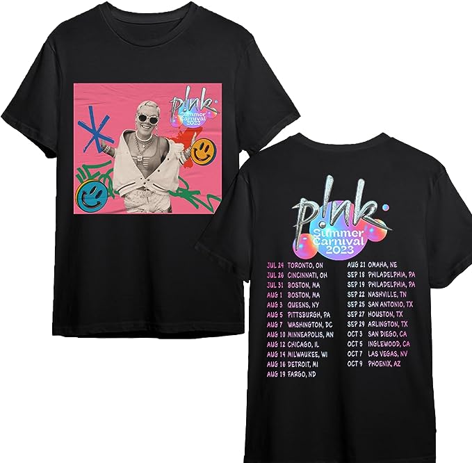 Summer Carnival 2023 Tour T-Shirt, P!nk 2023 Tour T-Shirt, P!nk Tour Merch, P!nk Fan Gifts, P!nk 2023 Tour Merch, P!nk Tour 2023 Poster