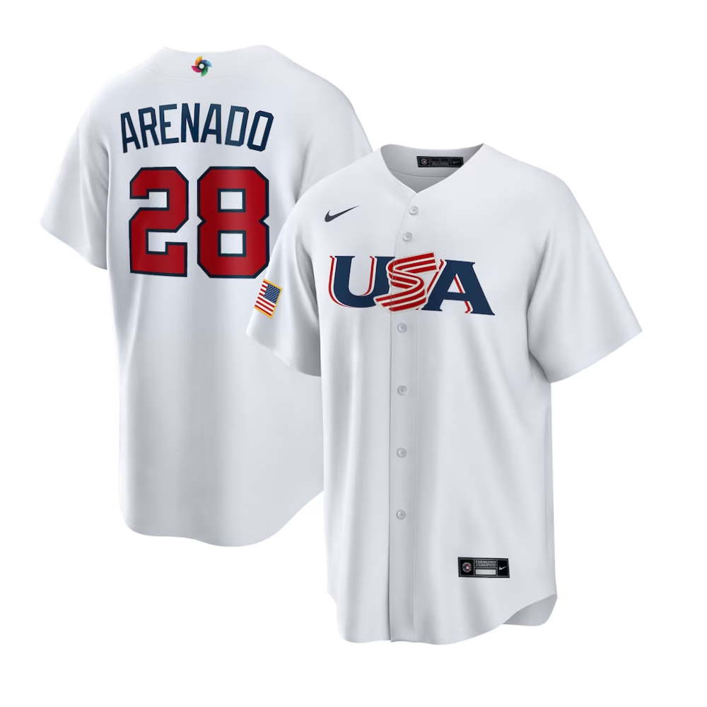 Nolan Arenado USA Baseball 2023 World Baseball Classic Player Jersey