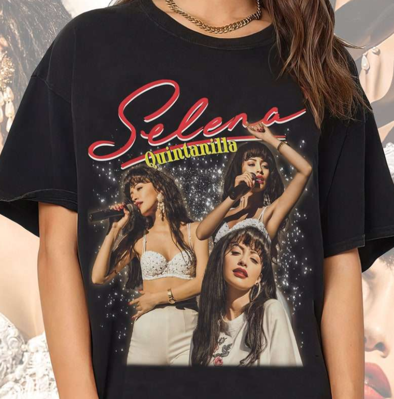 Selena 27th Anniversary 1995-2022 T shirt, Quintanilla Selena Shirt, Music Shirt, Unisex T-Shirt Gift for Men Women Fans, Style For Fans Cotton T-shirt