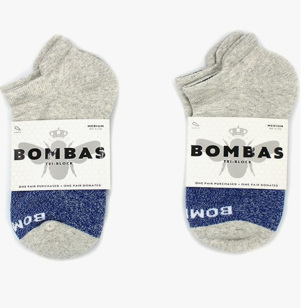 2 Pack Bombas Women’s/ Men’s  Originals Ankle Socks – Size Medium