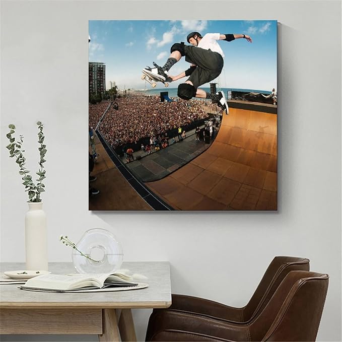 SUPERYUFENG Tony Hawk Skater 900 Poster Decorative Painting Canvas Wall Art Living Room Posters Bedroom Painting