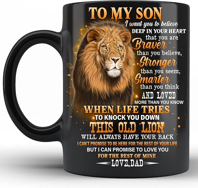 Gift to my son from dad never forget that i love you coffee mug coffee mug ceramic, cup coffee, mug gift for mom, dad, brother, sister