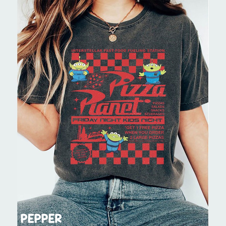 Pizza Planet Toy Story Comfort Colors Shirt, Toy Story Alien Shirt, Pizza Planet Tee, Toy Story Family Shirts, Pizza Lover Shirt