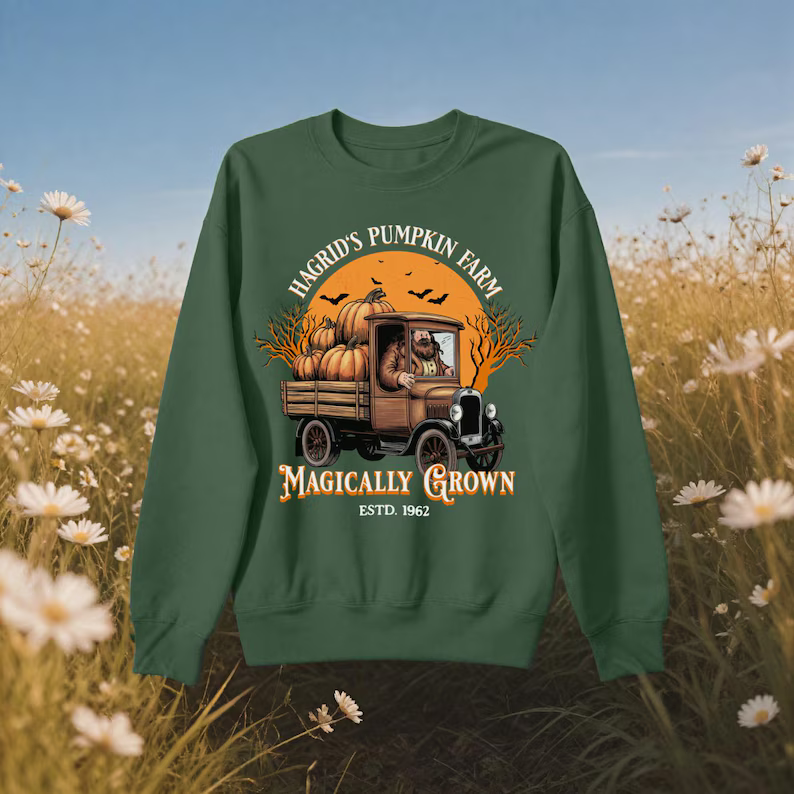 Hagrid’s Pumpkin Patch Sweatshirt Fall & Halloween Sweater Spooky Season Pumpkin Thanksgiving Shirt Cute Magical Pumpkin Farm Outfit