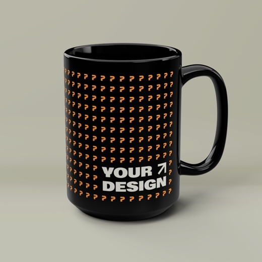 Black Mug, 15oz